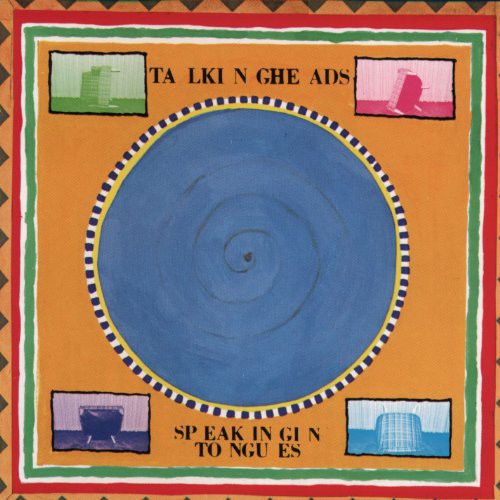 Limited vinyl LP of Talking Heads' 'Speaking In Tongues' with a colorful album cover featuring the band's logo and artwork.