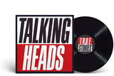 Talking Heads - True Stories Album cover for Talking Heads - True Stories with red and white text on a black background.
