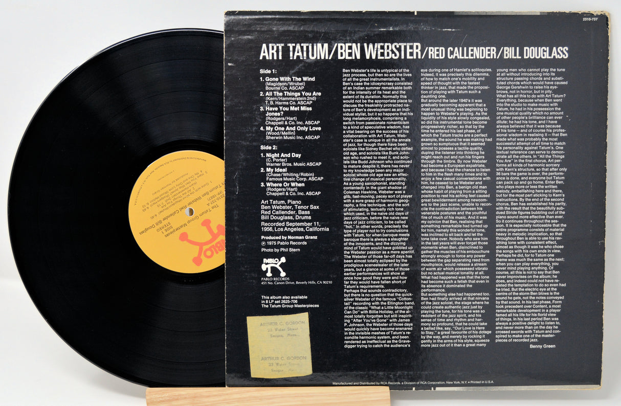 Tatum, Art - Ben Webster Masterpieces
