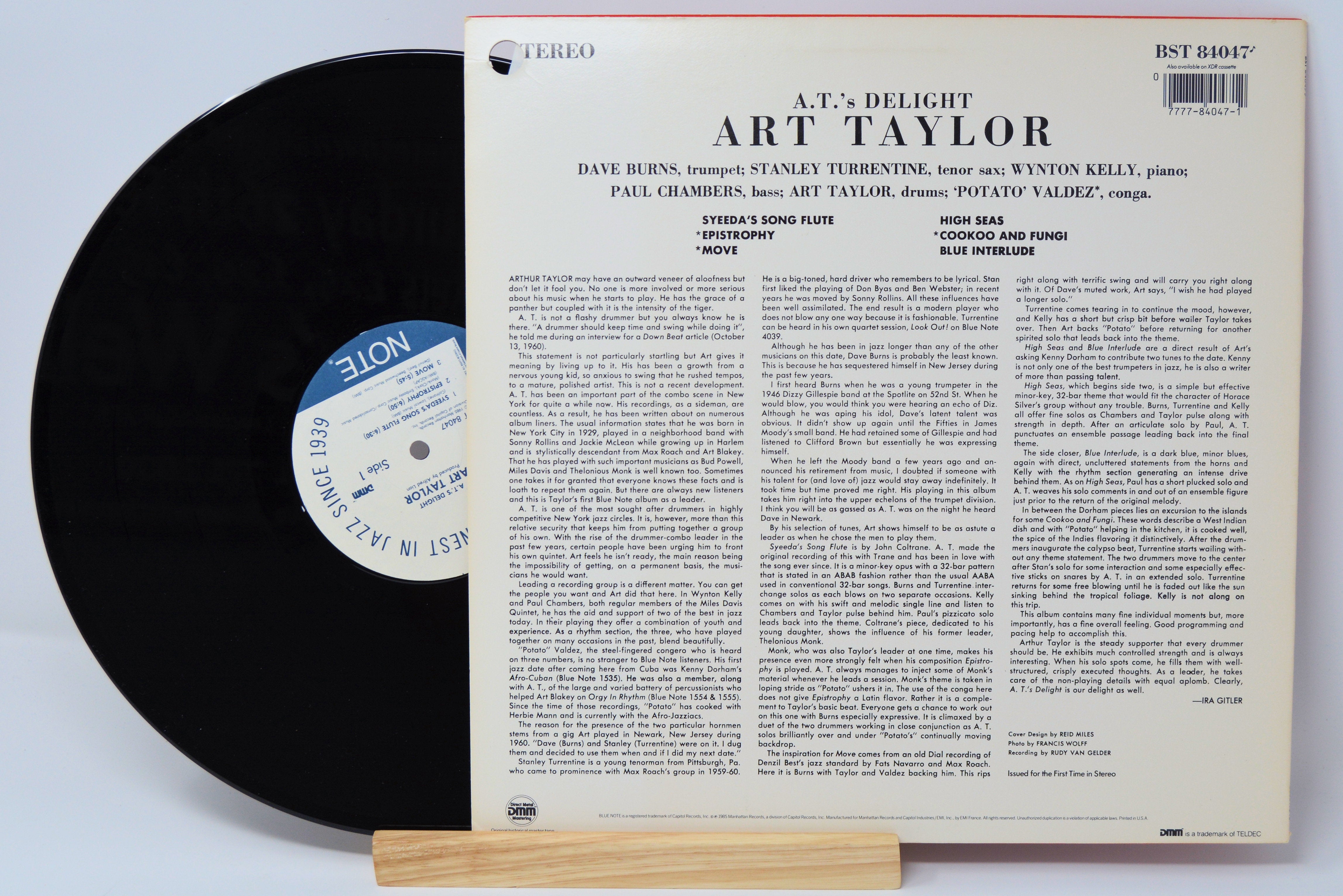 その他 LP Art Taylor A.t.s Delight BN4047 BLUE NOTE /00260 ART TAYLOR - Art Taylor - A.T.'s Delight LP (Blue Note Classic
