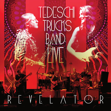 Album cover for 'Revelator' by Tedeschi Trucks Band with band members on stage.