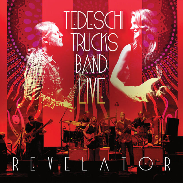 Album cover for 'Revelator' by Tedeschi Trucks Band with band members on stage.