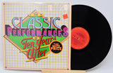 Vinyl record with colorful cover featuring 'The Classic Performances of Ten Year After' on a white background