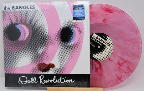 Front cover and pink swirl vinyl of The Bangles Doll Revolution limited edition 2LP set