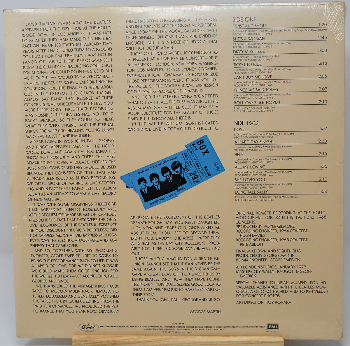 Beatles, The - At The Hollywood Bowl (Sealed)