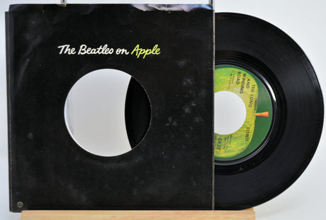 'Long And Winding Road' Vinyl record with a black cover featuring 'The Beatles on Apple' text.