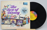 Front cover and vinyl of The Best of Disney Volume One with iconic Disney artwork and musical highlights
