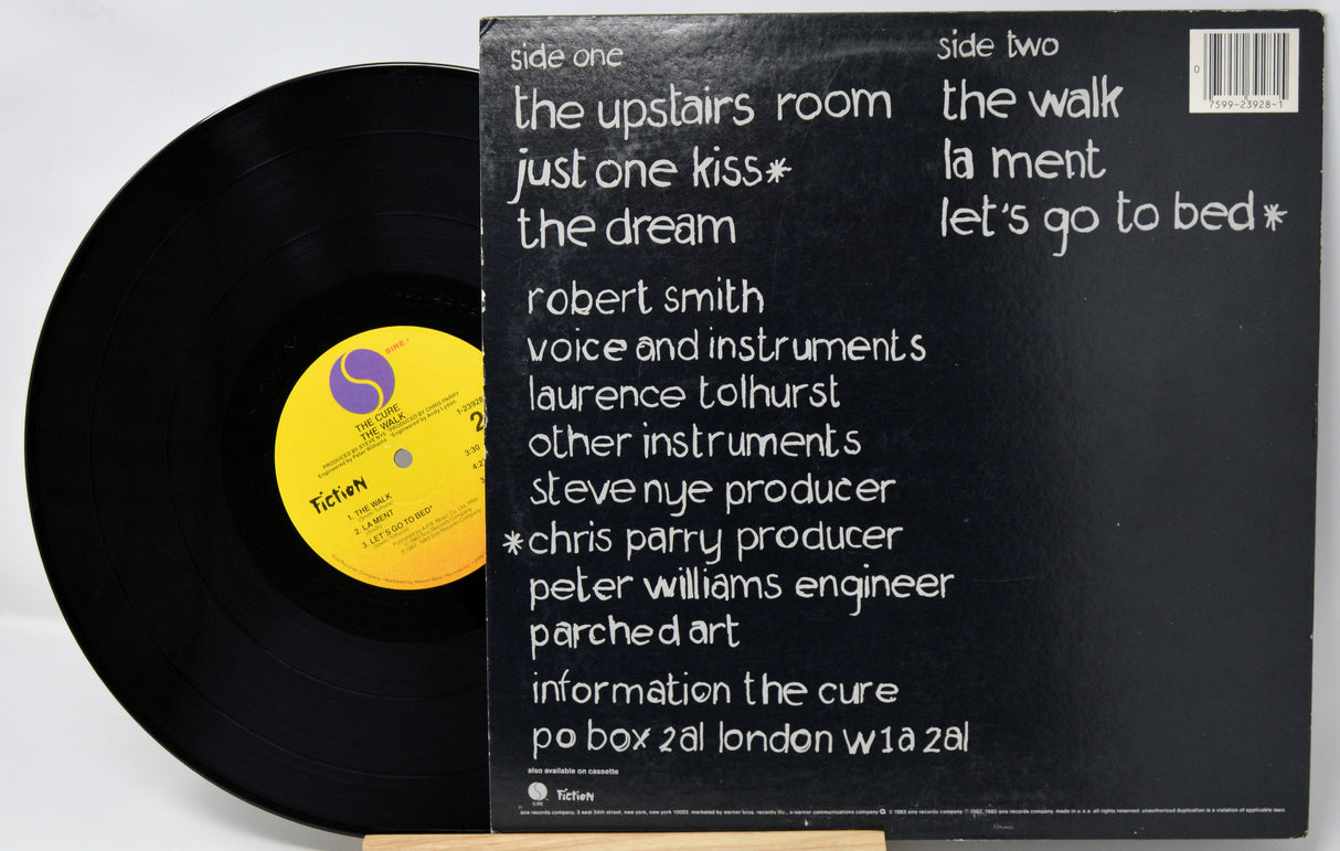 Vinyl record with text on the back cover
