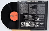 Back cover and vinyl record of The Doors Star Collection Vol. 2 displaying tracklist and liner notes