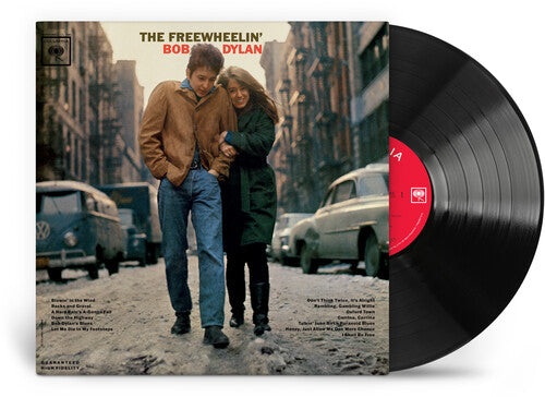 The Freewheelin' Bob Dylan vinyl record album with iconic street cover art