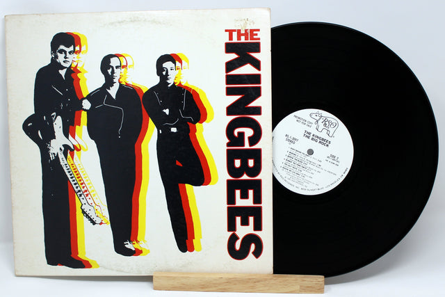 Front cover of The Kingbees' 'The Big Rock' LP vinyl featuring bold band graphic art and album title