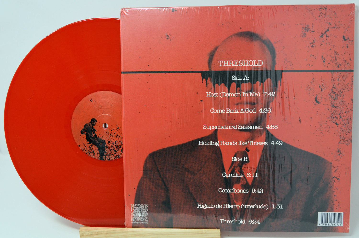 The Age of Truth Threshold limited edition red vinyl LP with tracklist on back cover
