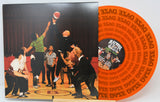 Shirts vs Skins vinyl with basketball tip-off photo and eye-catching DAZE logo orange record