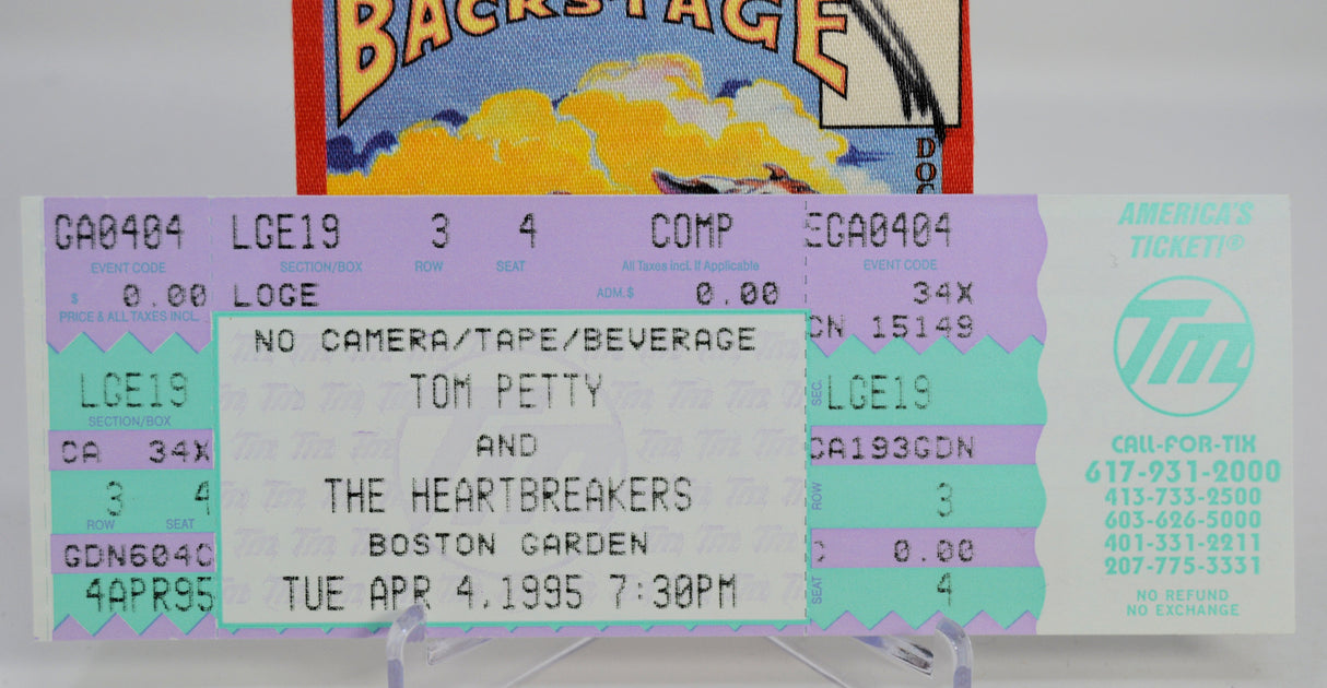 Petty, Tom - 1995 Backstage Pass & Ticket