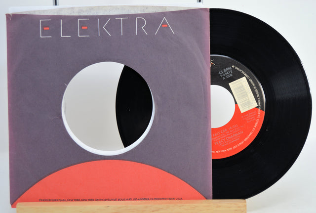 Tracy Chapman 'Fast Car' Vinyl record with 'Elektra' label and sleeve.