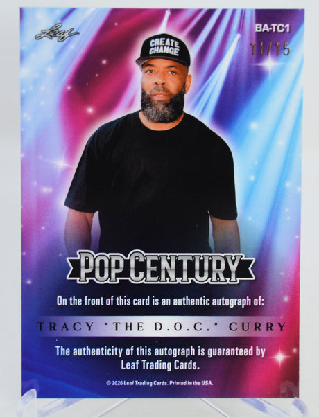 Tracy "The D.O.C." Curry - Autograph Leaf Metal #'d 11/15