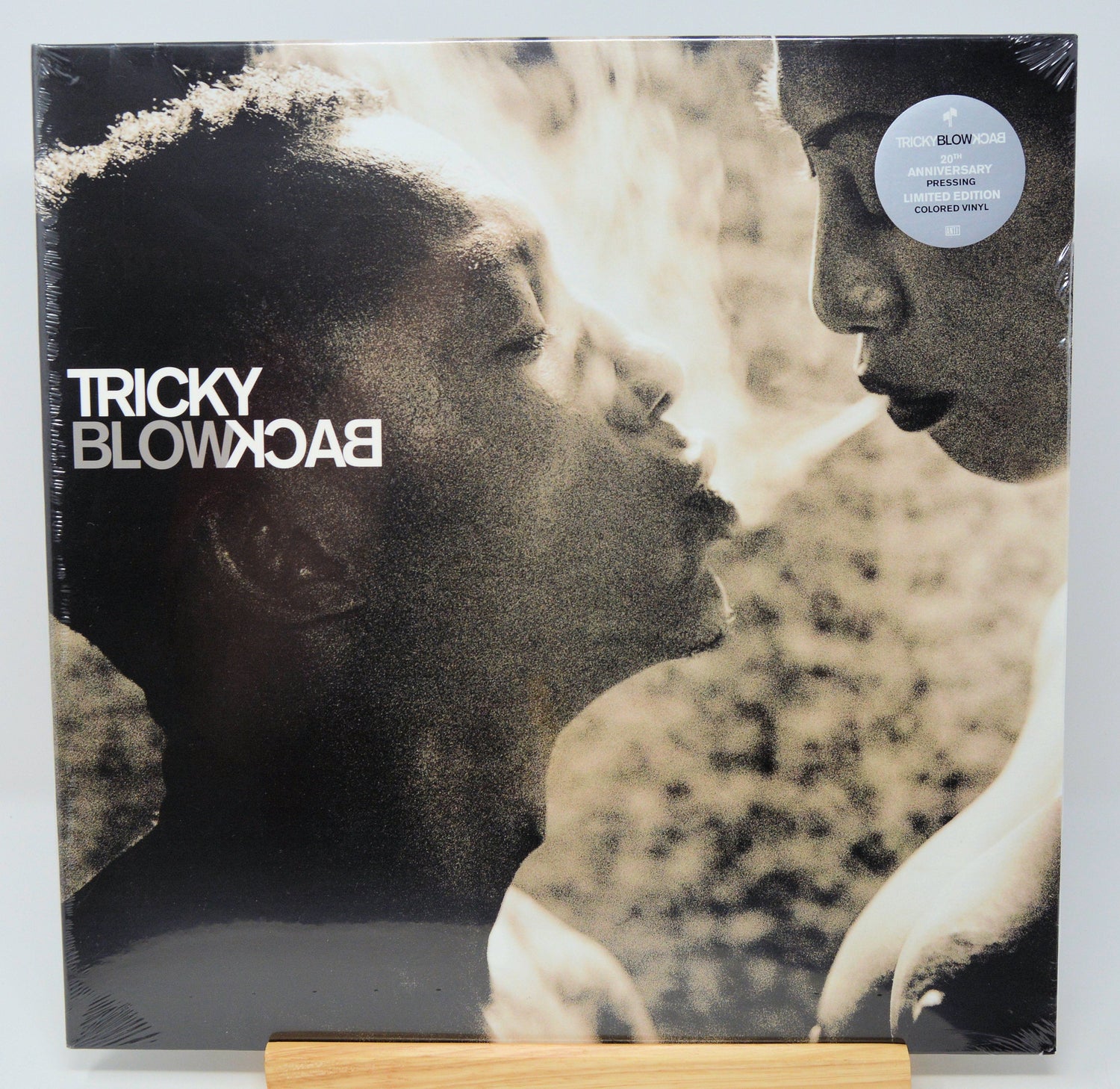 Front cover of Tricky Blowback 20th Anniversary limited edition colored vinyl LP
