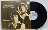Front cover of Trinity's 'First of Many Second Thoughts' vinyl LP showing band members