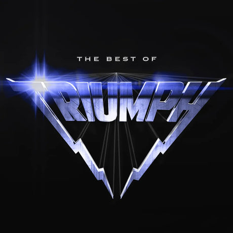 Album cover for 'The Best of Triumph' with metallic text and light effects on a dark background.