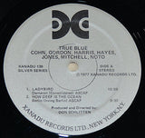 True Blue Xanadu 136 vinyl record label with tracklist and credits