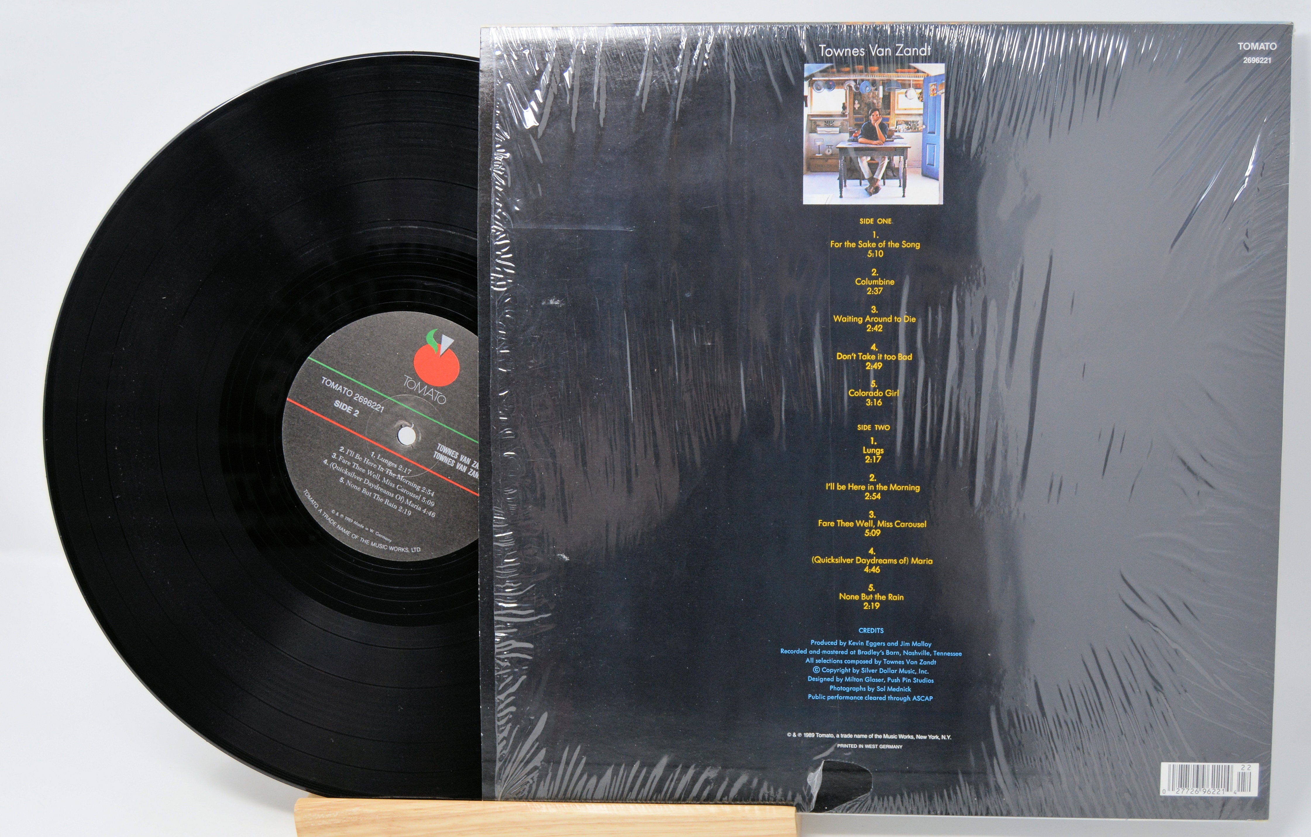 Townes Van Zandt - Self Titled, Vinyl Record Album LP, Tomato