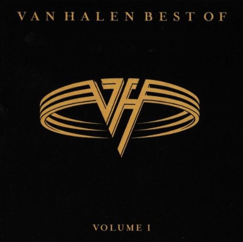 Van Halen album cover with logo and text on a black background