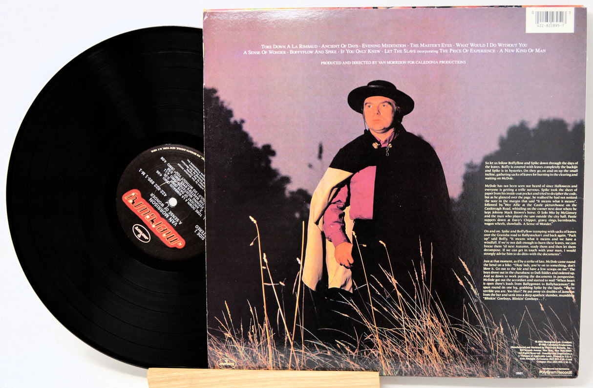 Vinyl record with cover featuring cloud design and album titles.