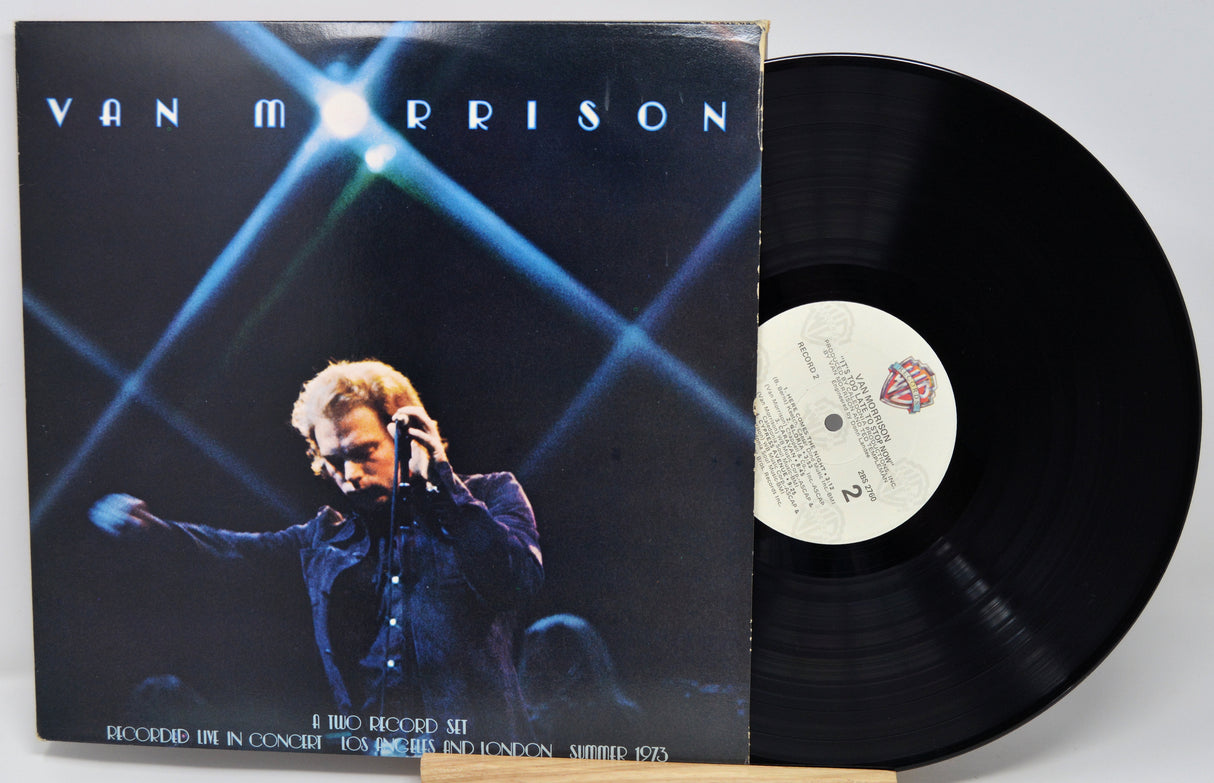 Van Morrison vinyl record with cover showing a performer on stage.