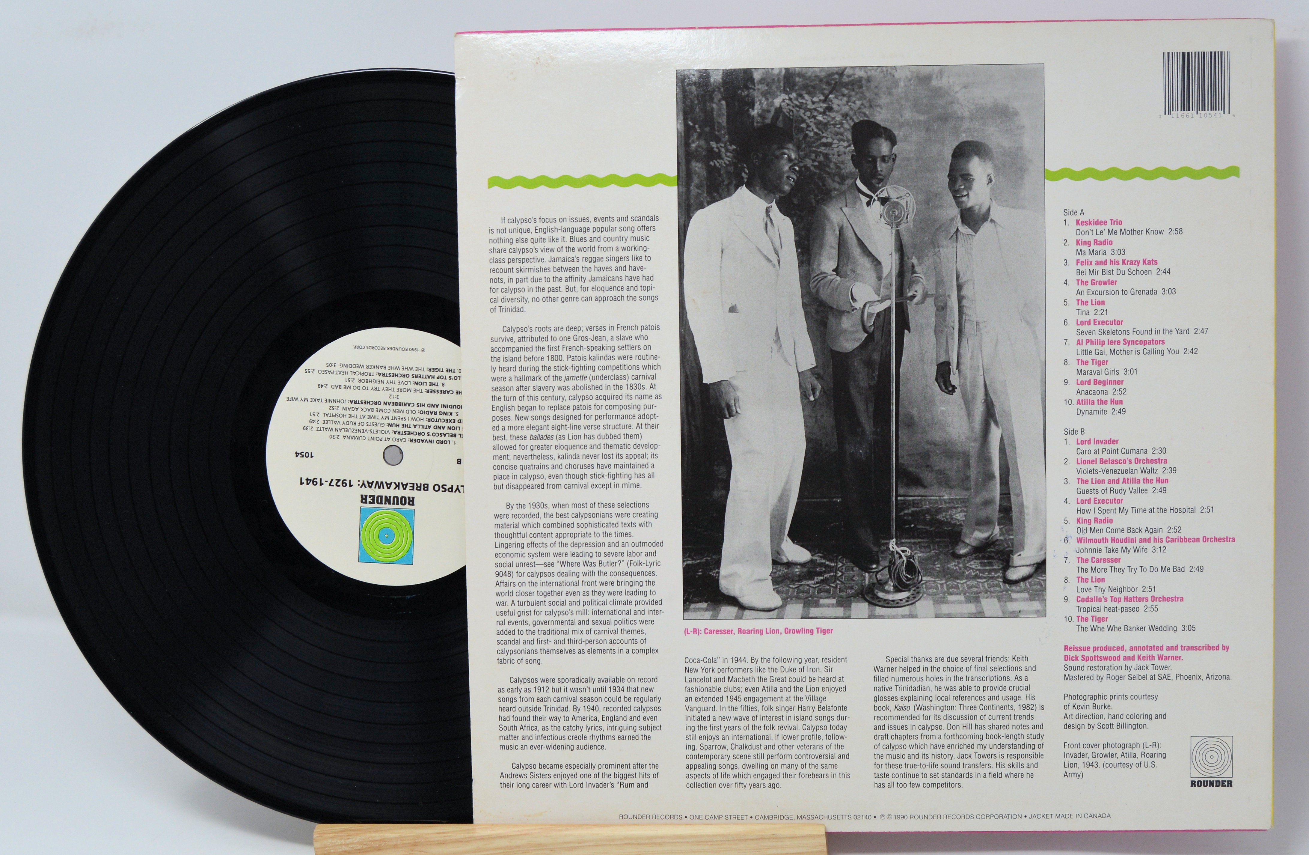 SANDOVAL AND SPYE【NS109A /US ORIGINAL】 Various - Calypso Breakaway 1927-1941, Vinyl Record Album LP
