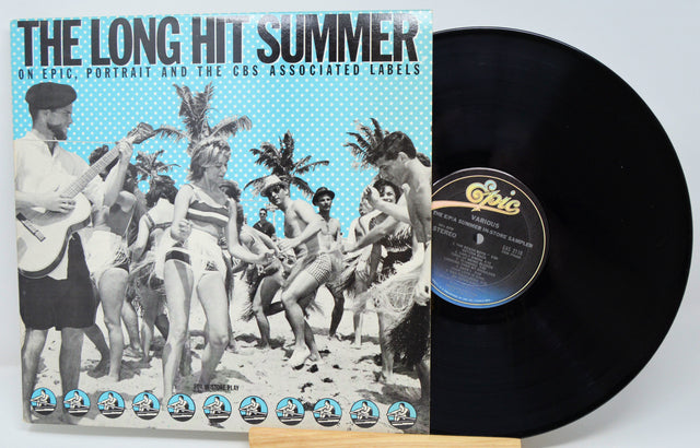 Vinyl record with cover featuring a beach scene and 'Epic' label