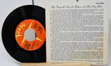 Vintage Verve Records EP with orange label and Ella Fitzgerald Rodgers & Hart Song Book insert