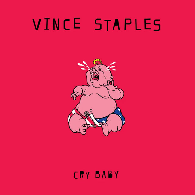 the album cover for Vince Staples - Cry Baby [Indie Exclusive Red]
