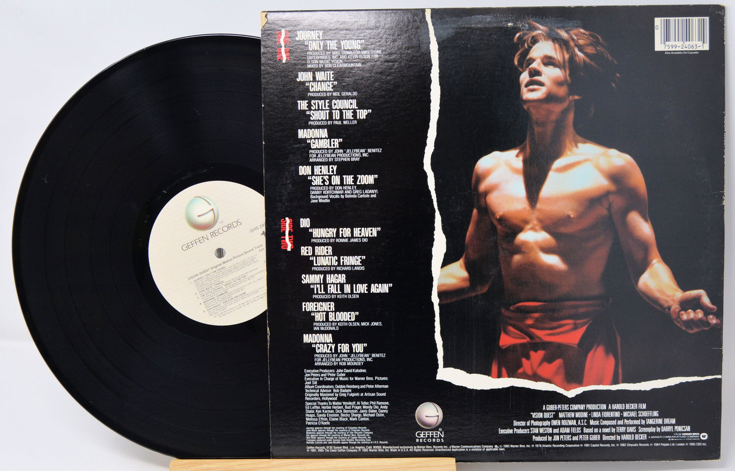 Vinyl record with cover titled 'Strange Brew: The Very Best of Cream' on a white background