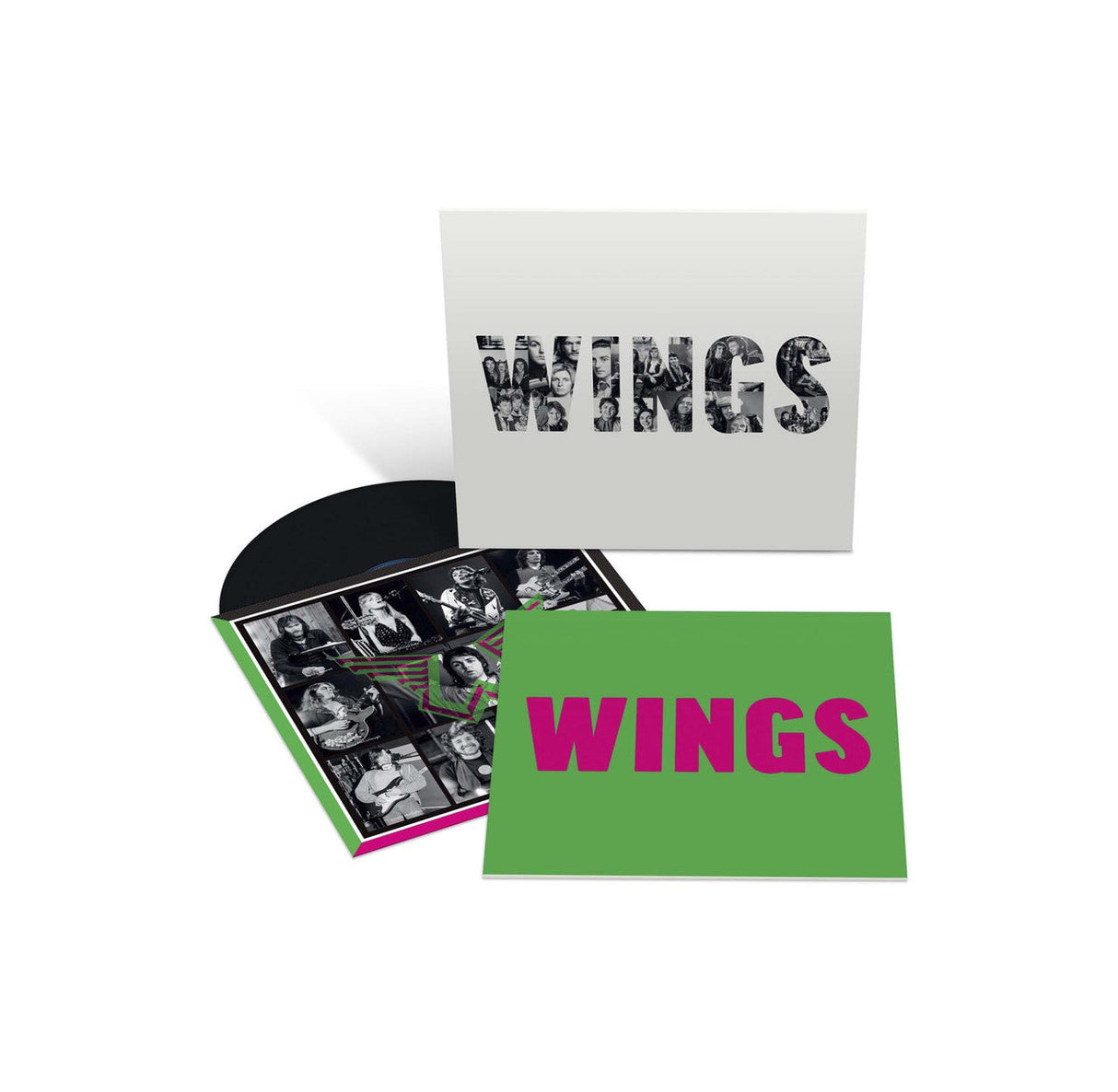 WINGS deluxe collector’s vinyl box set with album cover, booklet, and record