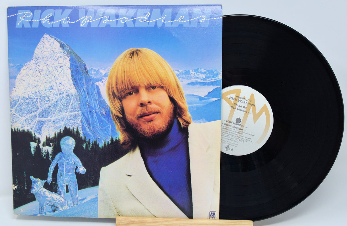 Vinyl record with a cover featuring a skeleton in a helmet and goggles, on a white background.