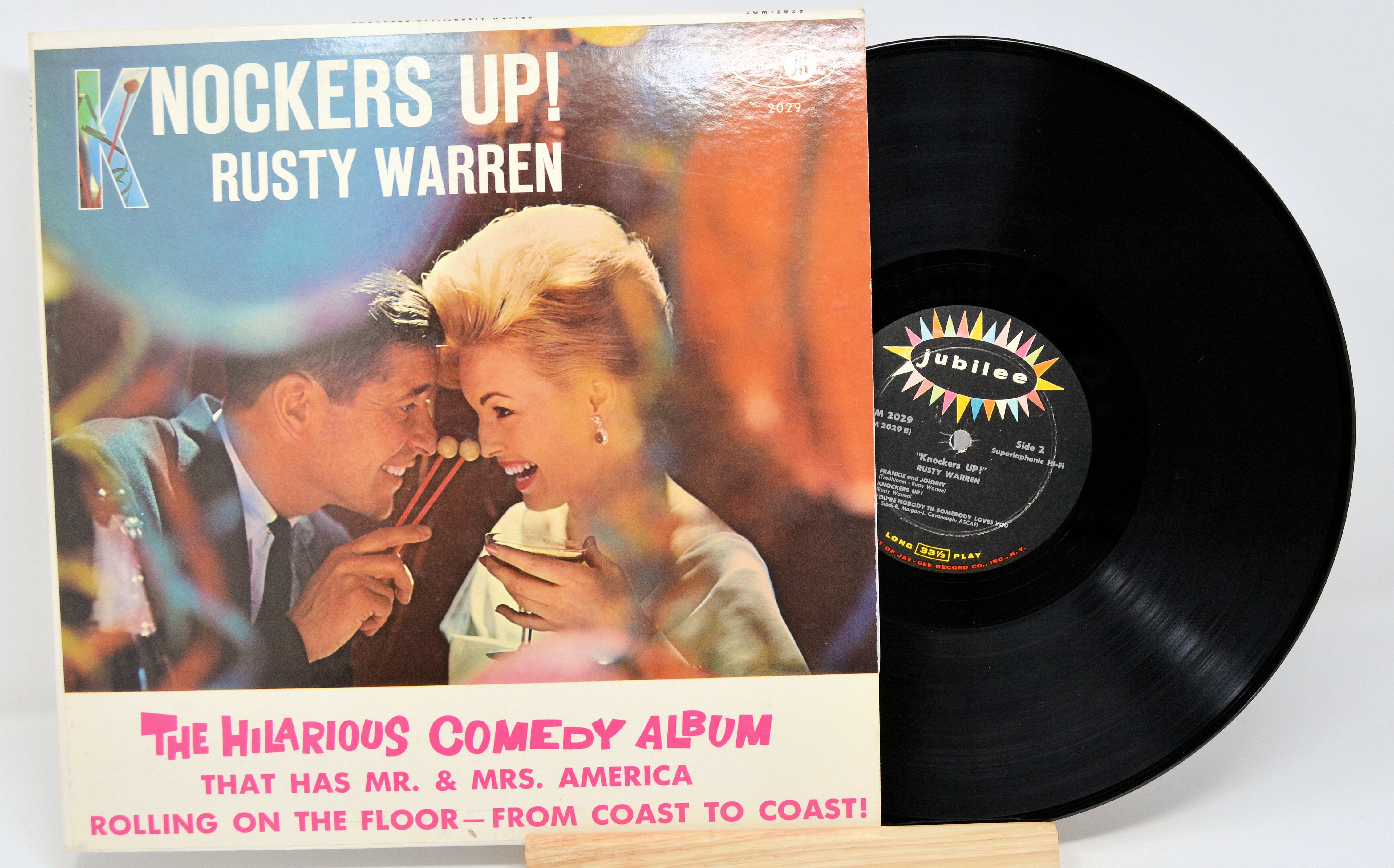 Rusty Warren Knockers Up, Vinyl Record Album LP, Jubilee 2029 Joe's