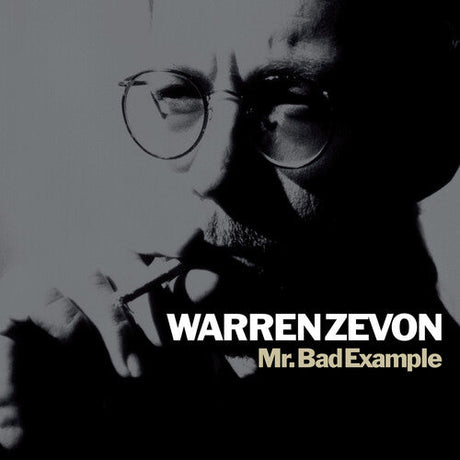 Warren Zevon Mr. Bad Example album front cover art in black and white