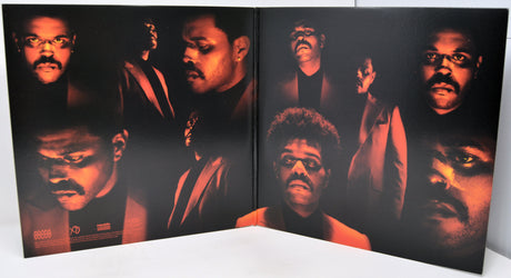 Book or magazine with images of a man on a black background