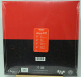 Packaged vinyl record with 'dawn FM' label on a red and black background