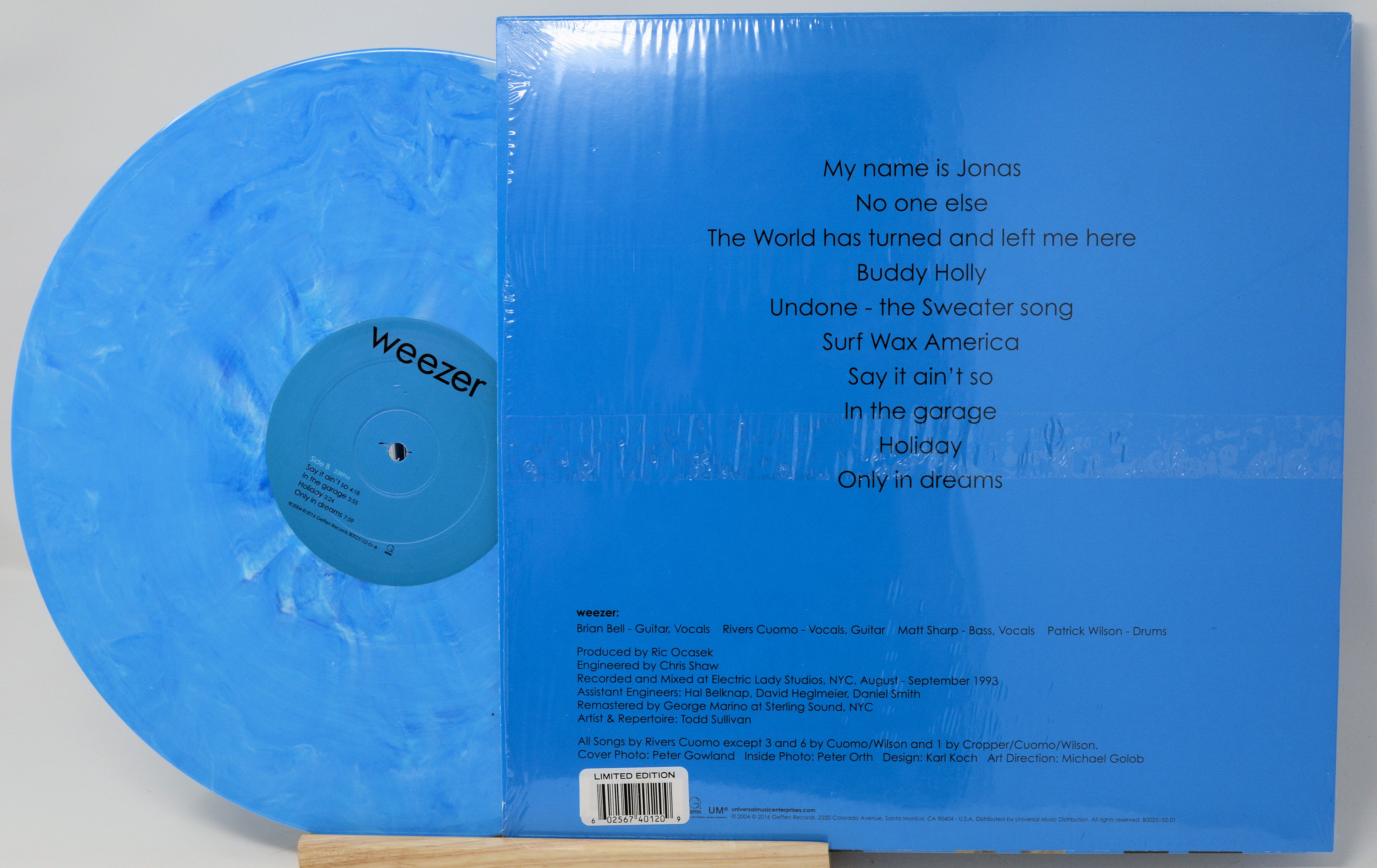 Weezer - Blue Album, Vinyl Record Album LP, Buddy Holly