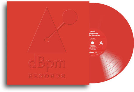 Red Wilco vinyl record with embossed dBpm Records logo and sleeve