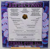 The back cover of the 'Surreal Action Show' compilation album 'Reflections' by Ramco Records, featuring purple and pink graphic designs, track listings, and artist credits.