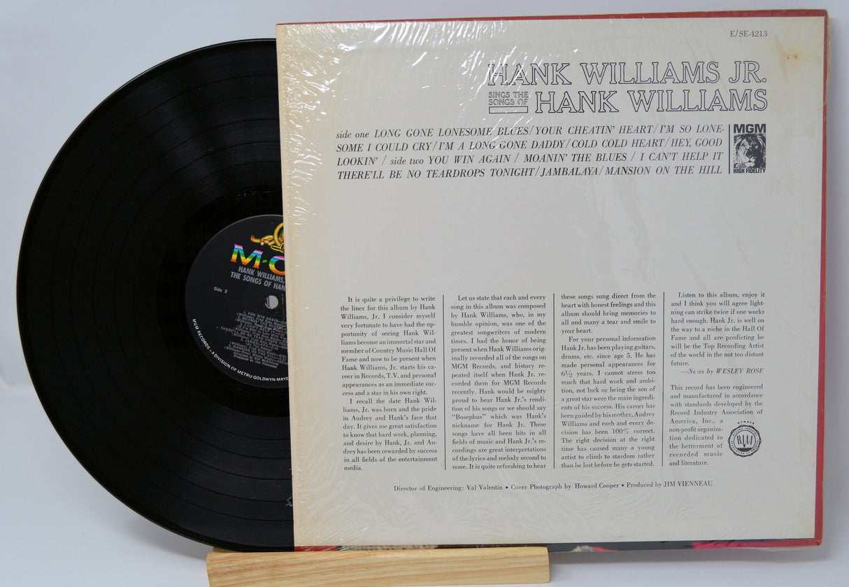 Williams, Hank Jr - Sing Songs of Sr