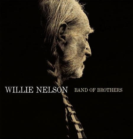 Album cover with a profile of a person wearing a headdress, featuring the text 'Willie Nelson Band of Brothers'.