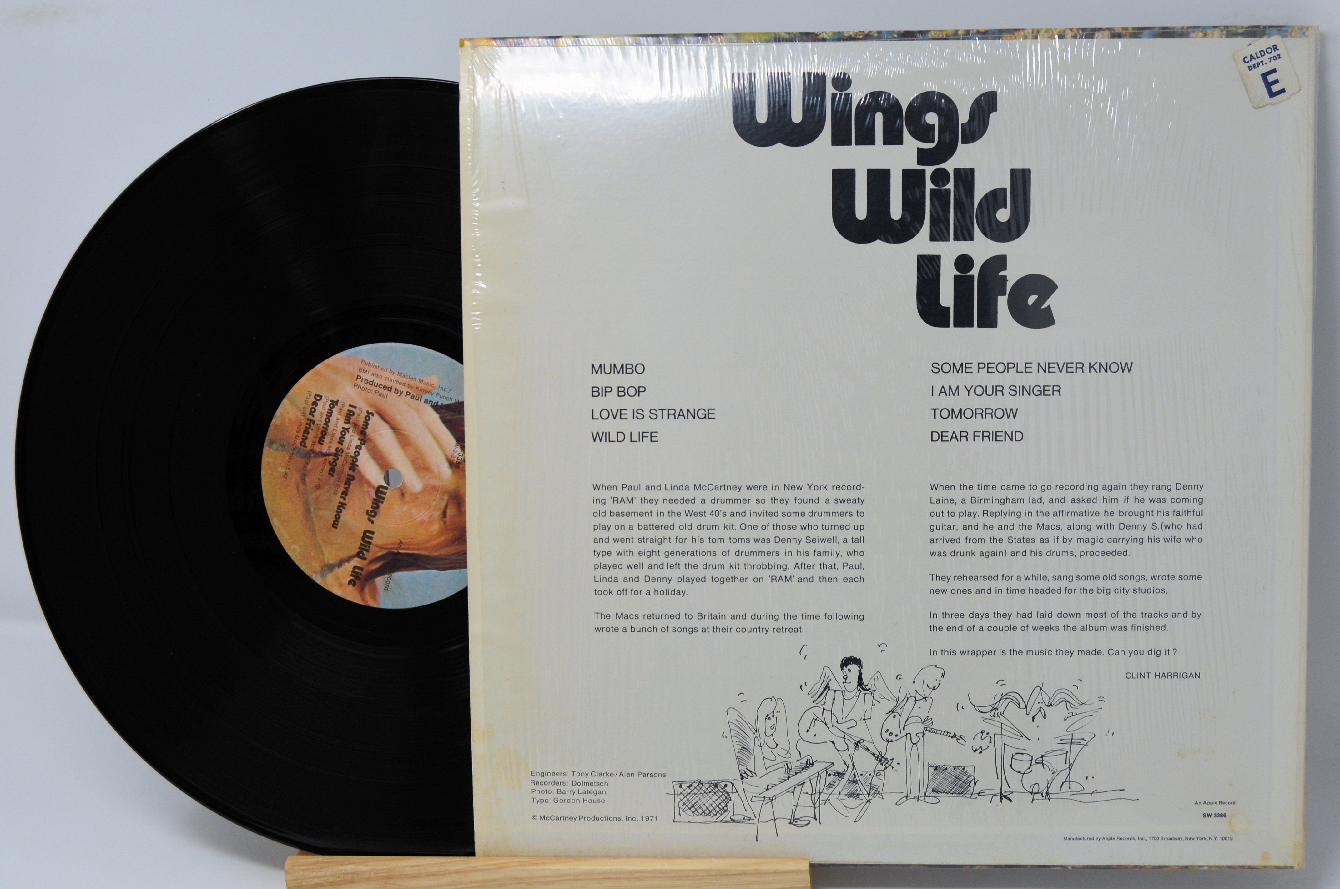 Wings - Wild Life, Vinyl Record Album LP, Paul McCartney