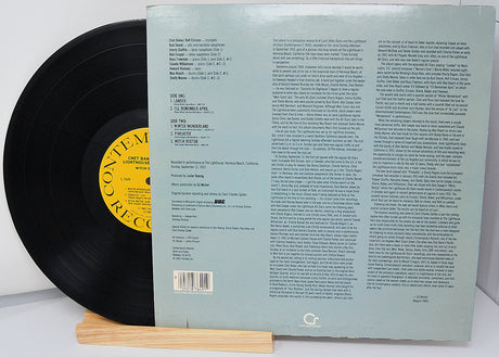 Back cover of Chet Baker & The Lighthouse All-Stars Witch Doctor vinyl LP showing album details and tracklist