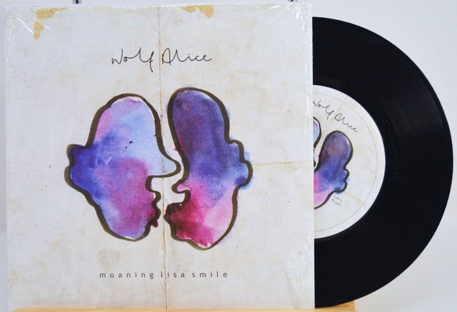 Wolf Alice Moaning Lisa Smile 7-inch vinyl record with abstract watercolor cover art