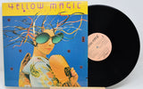 Vinyl record with a colorful cover featuring a person with sunglasses and a headdress.