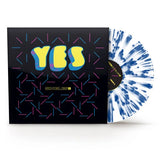 Vinyl record with a colorful 'YES' cover design on a white background