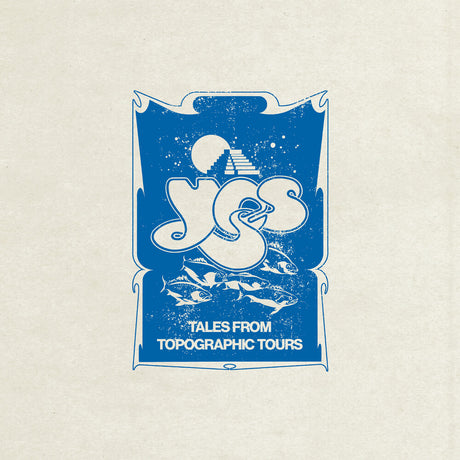 Album cover with 'Yes' logo and text on a beige background